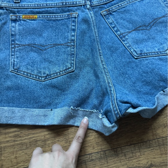 1990’s Y2K Jordache vintage deadstock raw denim high waisted jean zip shorts - Picture 5 of 14